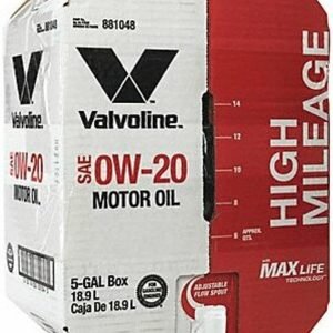 Valvoline 881048 0W-20 Maxlife High Mileage Motor Oil - 5 Gal Advanced Bay Box, 5 gallon, 1 Pack