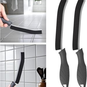 Tile and Grout Brush, Sturdy Crevice Cleaning Brush, Grout Brush with Long Handle, Easy Use Tile Scrub Brush, Cleaning Tool for Household Use, Tile, Grout, Kitchen, Bathroom, Shower, Tub, sinks