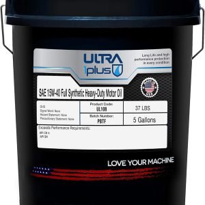 Ultra1Plus SAE 15W-40 Full Synthetic Heavy-Duty Motor Oil, API CK-4/SN | 5 Gallon Pail